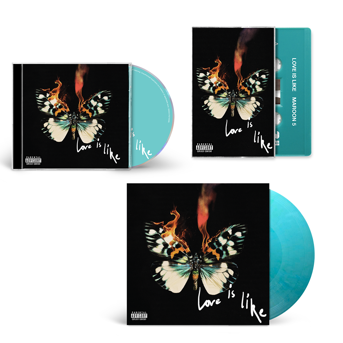 Love Is Like Vinyl + CD + Cassette Signed Bundle