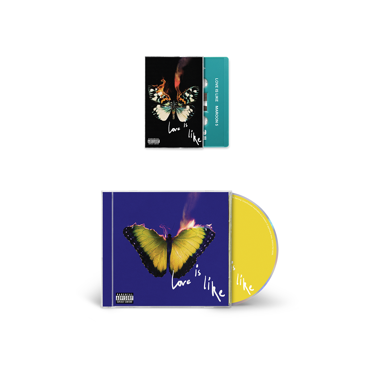 Love Is Like Yellow CD + Blue Cassette Bundle